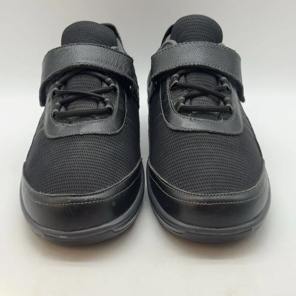 Orthofeet Breeze Walking Shoes Women's 11 Wide Black Hook and Loop Stretch Laces